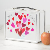 Valentijn Hearts Pink Red Typorgraphy Gepersonalis (In situ)