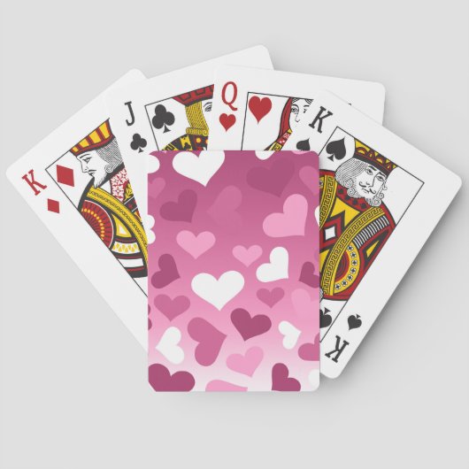 Valentijn Hearts Pokerkaarten (Achterkant)