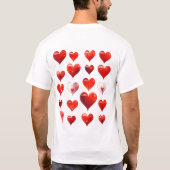 Valentijn Hearts T-shirt (Achterkant)