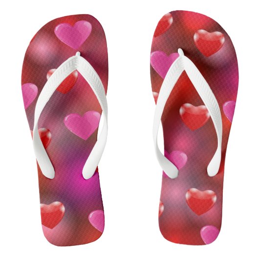 Valentijn Hearts Teenslippers (Voetbed)
