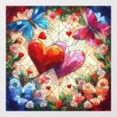 Valentijn Hearts Window Cling Raamsticker (Vel)