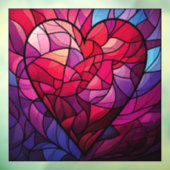 Valentijn Hearts Window Cling Raamsticker (Vel 3)