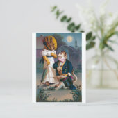  Valentijn "het voorstel" Feestdagenkaart (Staand voorkant)