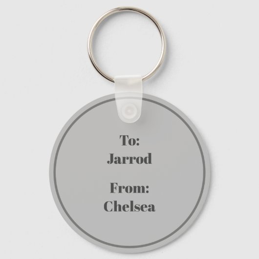 Valentijn, hij houdt van mij Sleutelhanger (Achterkant)