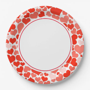 Valentijn hoort 9-inch papieren Borden Papieren Bordje