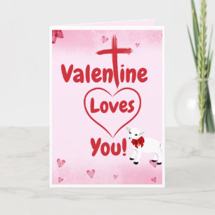 Valentijn houdt van je Wenskaart Notitiekaartje