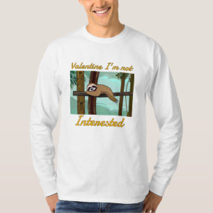 valentijn ik ben niet geïnteresseerd t-shirt