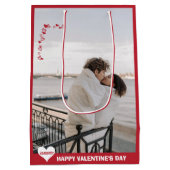 Valentijn Ik hou van je Typografie Red M Medium Cadeauzakje (Achterkant)