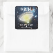 Valentijn, je bent uit deze wereld! vierkante sticker (Tas)