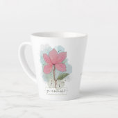 Valentijn je bent zo mooi Waterverf-ventilator Latte Mok (Linkerhoek)