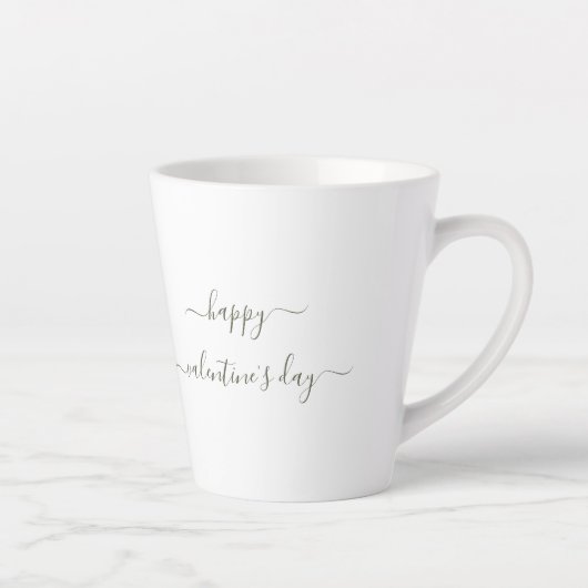 Valentijn je bent zo mooi Waterverf-ventilator Latte Mok (Rechts)