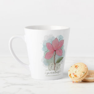 Valentijn je bent zo mooi Waterverf-ventilator Latte Mok