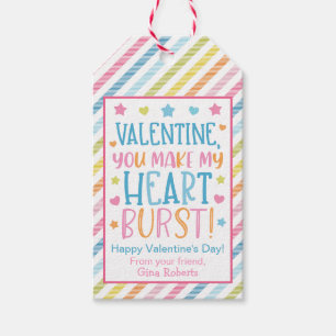 Valentijn, je laat mijn hart barsten geschenk Labe Cadeaulabel