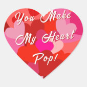 Valentijn Je maakt mijn Pop Hart Sticker (Voorkant)