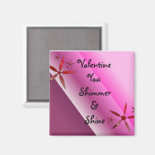 Valentijn je schittert en schijn magneet (Voorkant / Achterkant)