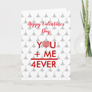 Valentijn, jij en ik zijn eeuwig gepersonaliseerd feestdagen kaart