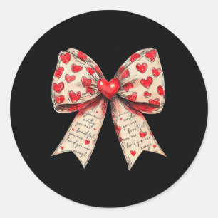 Valentijn, jij wordt liefgehad, waardig genoeg, ko ronde sticker