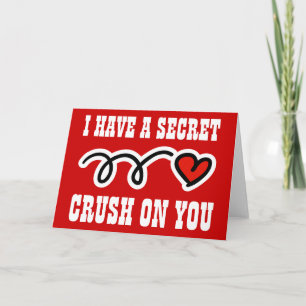 Valentijn kaart met geheime liefdesboodschap