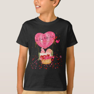 Valentijn kabouters hete luchtballon hart Valentij T-shirt