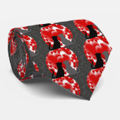 Valentijn Katten Stropdas (Opgerold)