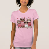 Valentijn Katten T-shirt (Voorkant)