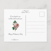 Valentijn kind en vergeet-me-Nots Briefkaart (Achterkant)