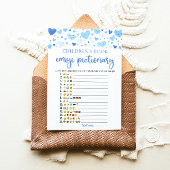 Valentijn Kinderboek Emoji Pictionary Game Kaart