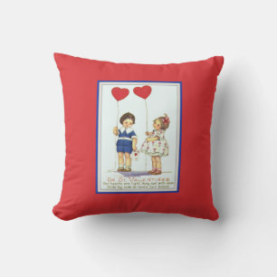Valentijn Kinderen met ballonmijnpijp Kussen