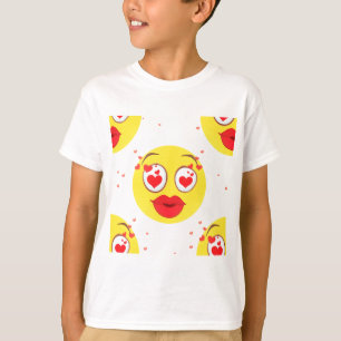 Valentijn kiss Emoji T-shirt