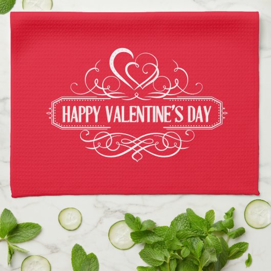 Valentijn Kitchen Towel Theedoek (Gevouwen)