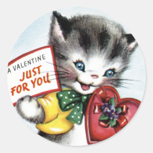  Valentijn Kitten Stickers