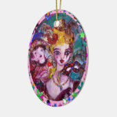 VALENTIJN / kleurrijk hart Keramisch Ornament (Links)