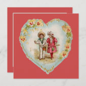 Valentijn koppel liefde Feestdagenkaart (Voorkant / Achterkant)