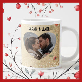 Valentijn  koppels hart extra grote beker