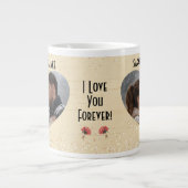 Valentijn  koppels hart extra grote beker (Voorkant)