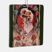  Valentijn Lady Keramisch Ornament (Rechts)