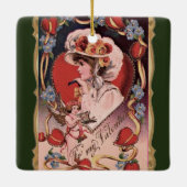  Valentijn Lady Keramisch Ornament (Achterkant)