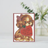  Valentijn Lady Puppy Feestdagenkaart (Staand voorkant)