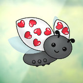 Valentijn Ladybug Raamsticker (Vel 3)