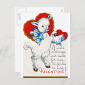  Valentijn Lamb Feestdagenkaart (Voorkant / Achterkant)