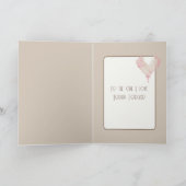 Valentijn latte met dampend hart kaart (Binnen)