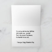 Valentijn liefde en waardering feestdagen kaart (Binnen)