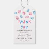 Valentijn Liefde Gender Reveal Cadeaulabel (Voorkant)