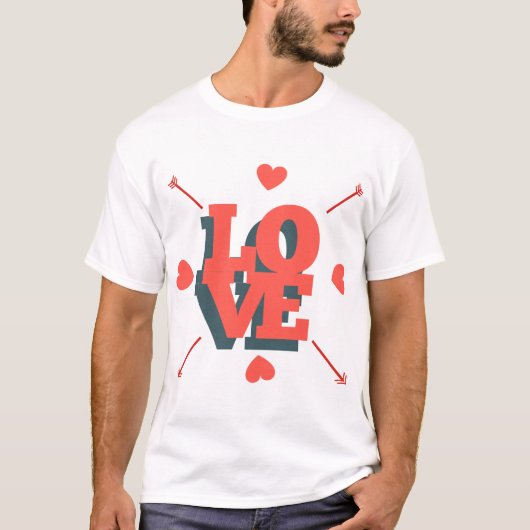 Valentijn liefde t-shirt (Voorkant)