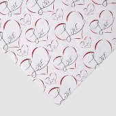 Valentijn liefde tissue papier (Detail)