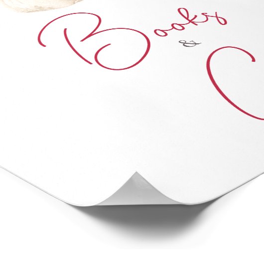 Valentijn Liefje Boeken en Geschenken Poster (Hoek)