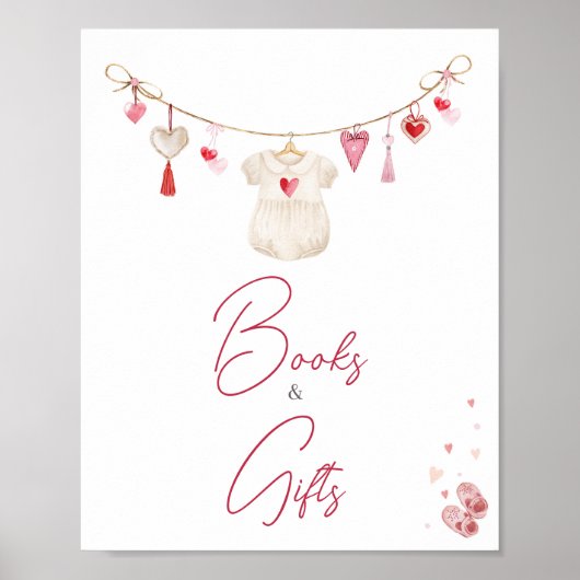 Valentijn Liefje Boeken en Geschenken Poster (Voorkant)