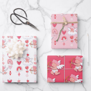 Valentijn Lieverd mobiel Baby shower Inpakpapier Vel