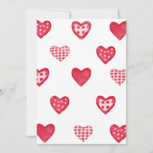 Valentijn Little Sweetheart Baby shower Kaart (Achterkant)