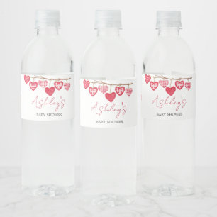 Valentijn Little Sweetheart Baby shower Waterfles Etiket